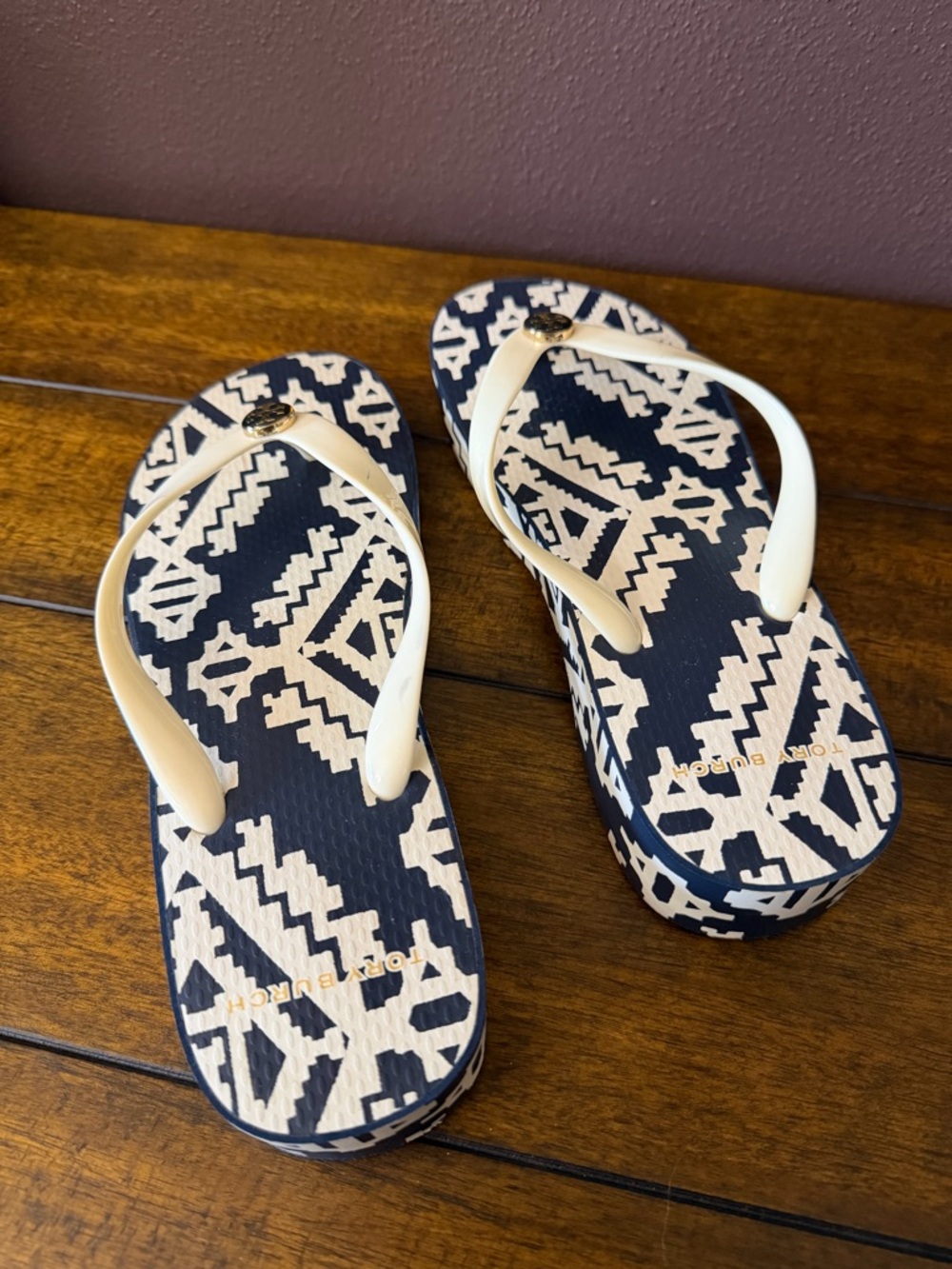 Tory Burch Wedge Flipflop Sandals - Picture 5 of 7